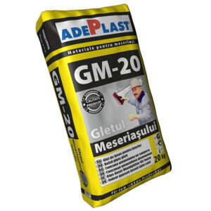 Gletul meseriasului pe baza de ipsos, Adeplast GM-20, pentru interior, 20 kg