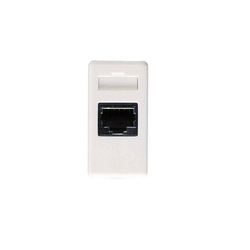 Priza telefon RJ11 1 modul alb GEWISS GW20251 - imagine 1