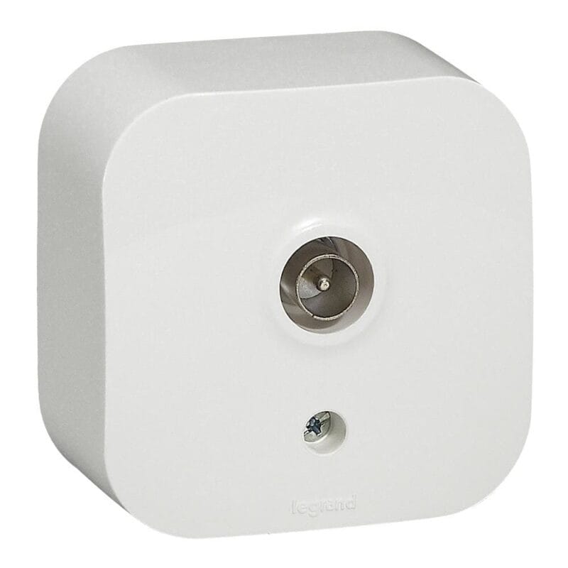 Priza TV tata de capat alb Forix Ip2X Legrand 782415 - imagine 1