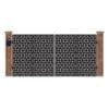 Poarta acces auto mare din tabla debitata cu plasma N309 3884x1940 mm