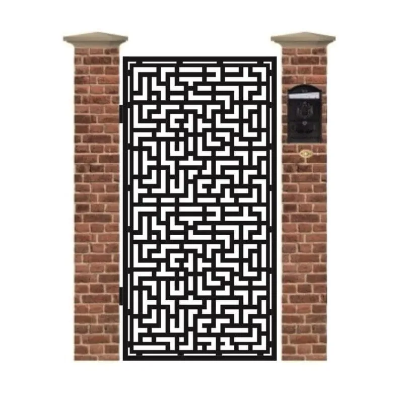 Poarta pietonala din tabla debitata cu plasma N330 1940 x 990 mm