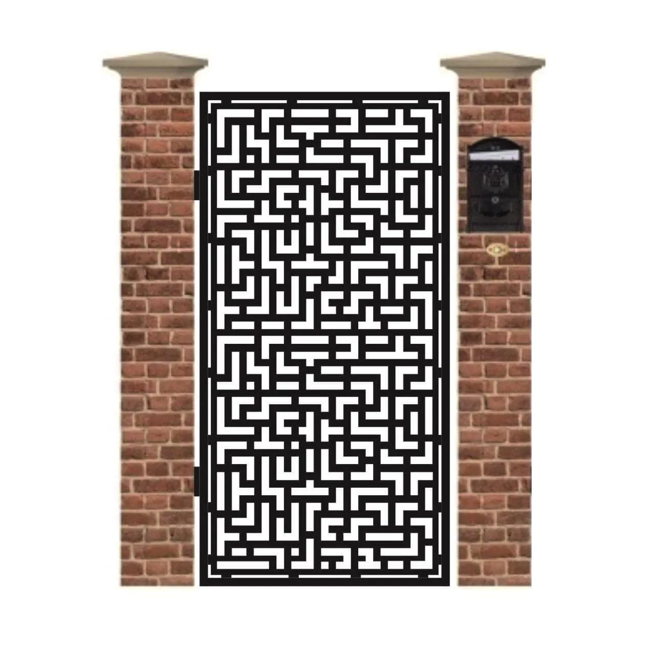 Poarta pietonala din tabla debitata cu plasma N330 1940 x 990 mm - imagine 1