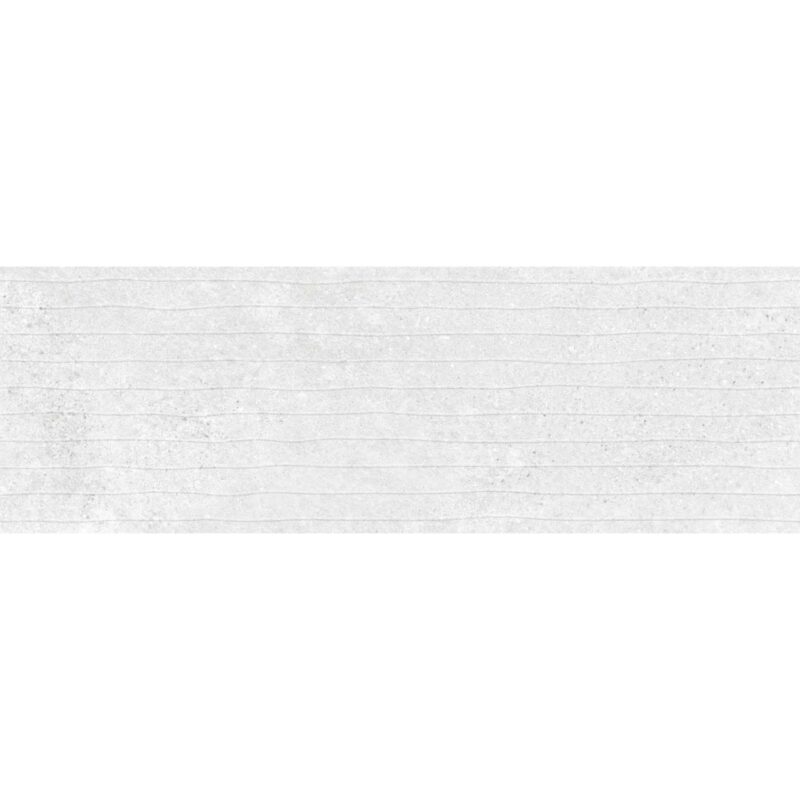 Faianta cu aspect de ciment Corona Stripes Light Grey 4714, 25,5x75,5 cm, Gri - imagine 2