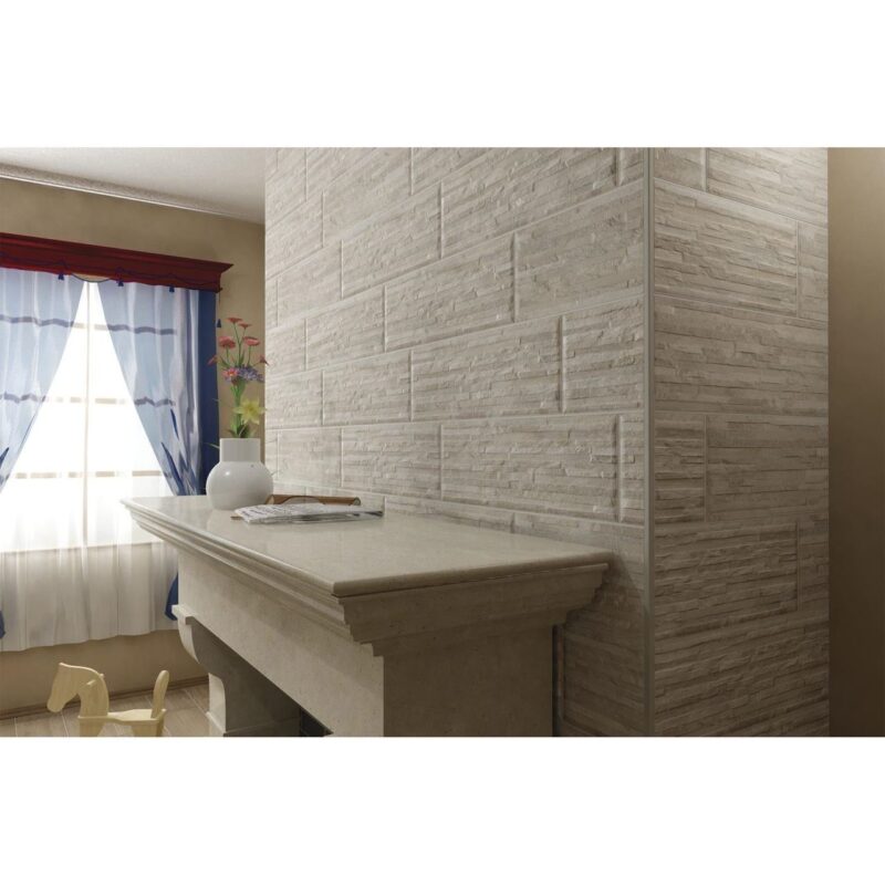 Gresie Brick, model piatra, 6064-0112, 60 x 20 cm, culoare gri, finisaj mat - imagine 3