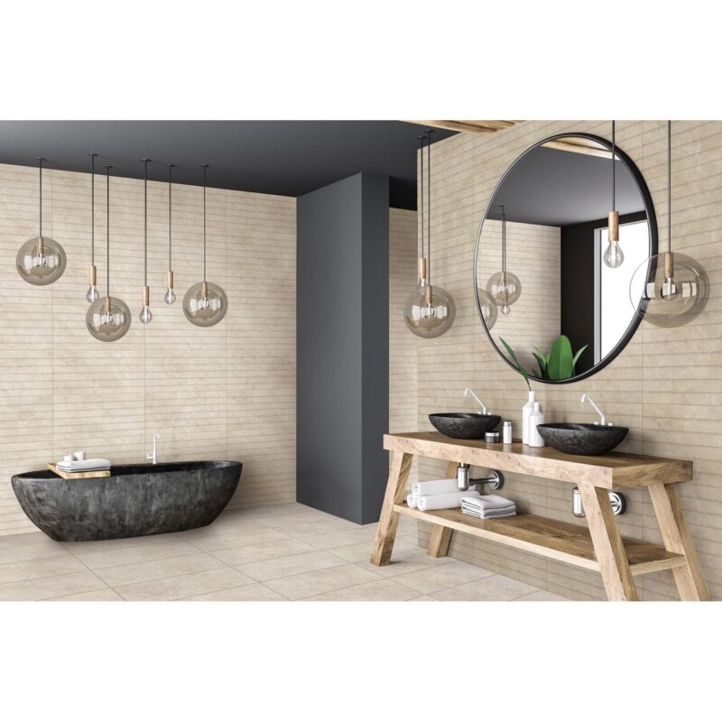 Gresie Cream, model piatra, 6060-0195, 60 x 30 cm, culoare bej, finisaj mat - imagine 4