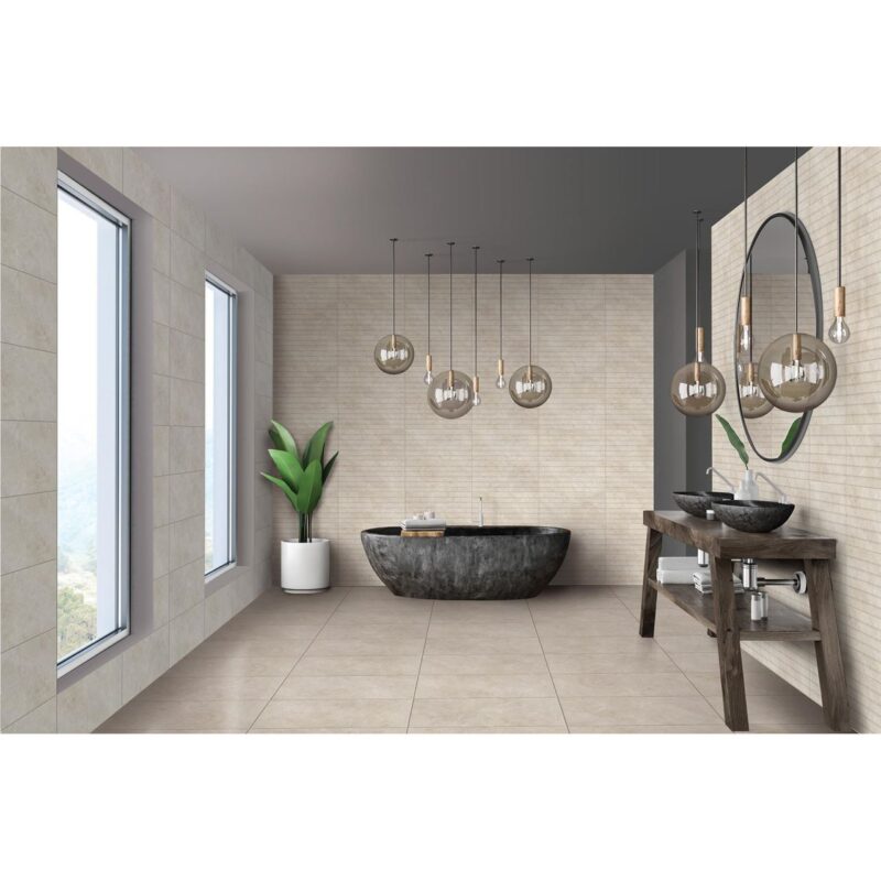 Gresie Cream, model piatra, 6060-0195, 60 x 30 cm, culoare bej, finisaj mat - imagine 5