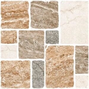 Gresie portelanata Grecia Port, tip piatra, 6035-0241-4001, 33x33 cm, finisaj mat, multicolor - imagine 3