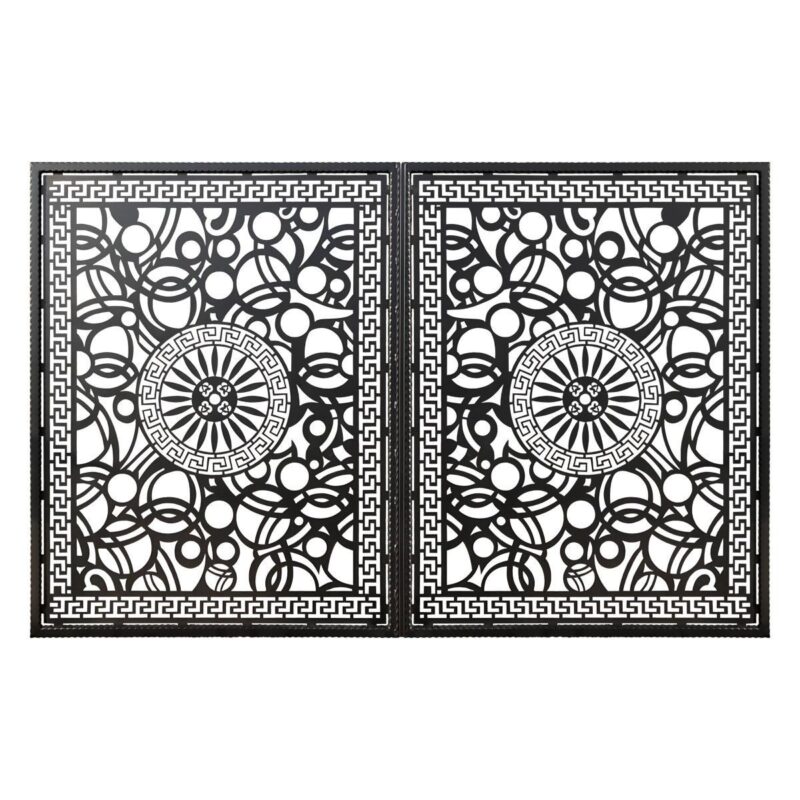 Poarta acces auto mica din tabla debitata cu plasma GRECIA 3000x1940 mm - imagine 2