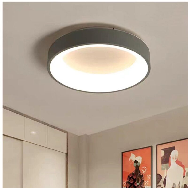 Plafoniera LED rotunda culoare gri 6500K 50xH9 cm 38W gray HZL-G04-5030S - imagine 2