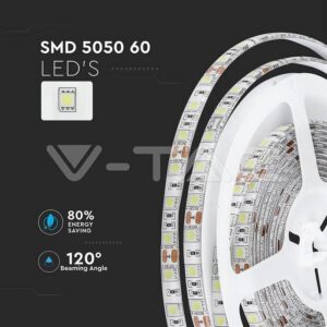 Banda LED SMD5050 60 LED/m RGB IP65 Vtac - SKU-2155 5M - imagine 7