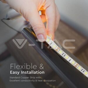 Banda LED SMD5050 60 LED/m RGB IP65 Vtac - SKU-2155 5M - imagine 8