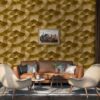 Tapet geometric Tria P S21559-4, 10 m x 0.53 m, maro - imagine 2