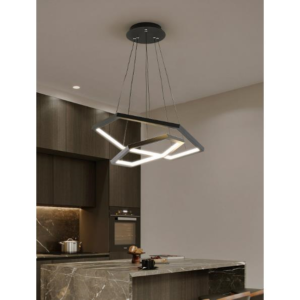 Lustra suspendata 220V 400+600mm negru, aluminiu+silicon OVK-PL5243-600 - imagine 4