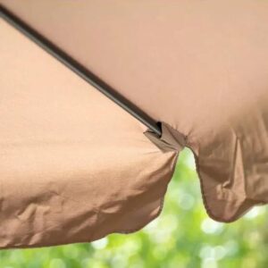 Umbrela de gradina cu brat extensibil,300cm x 250cm, culoare maro - imagine 7