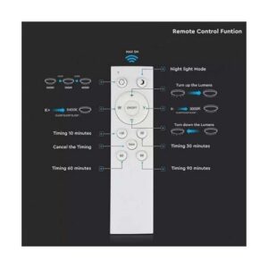 Plafoniera LED cu telecomanda 20W-40W VT-8401 - imagine 2