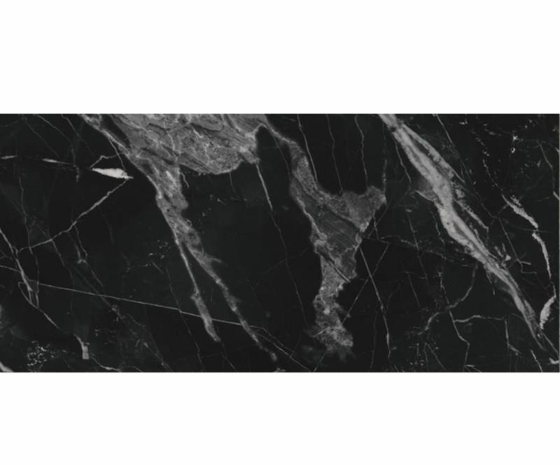 Lastra - placa mare gresie XXL - rectificata Caravaggio Antracit, tip marmura, 120x260 cm, culoare gri inchis, finisaj lucios - imagine 1