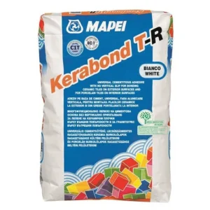 Adeziv gresie si faianta Mapei Kerabond T-R, interior / exterior, alb, 25 kg