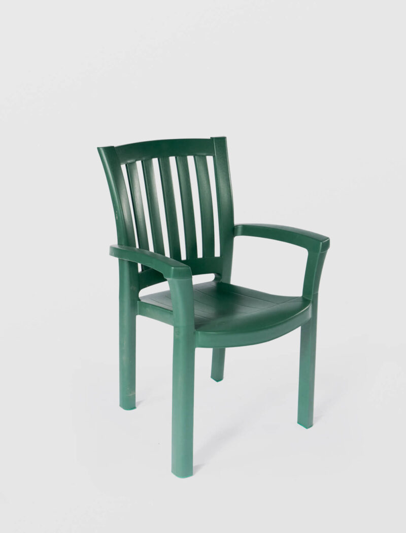 Scaun gradina clasic verde - imagine 1