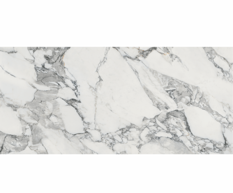 Lastra - placa mare gresie XXL - rectificata Corchia, model marmura, 120x260 cm, culoare alb, finisaj lucios - imagine 1