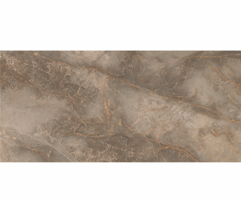 Lastra - placa mare gresie XXL - rectificata Manhattan Earth Natural, model marmura, 120x260 cm, culoare maro, finisaj mat - imagine 1