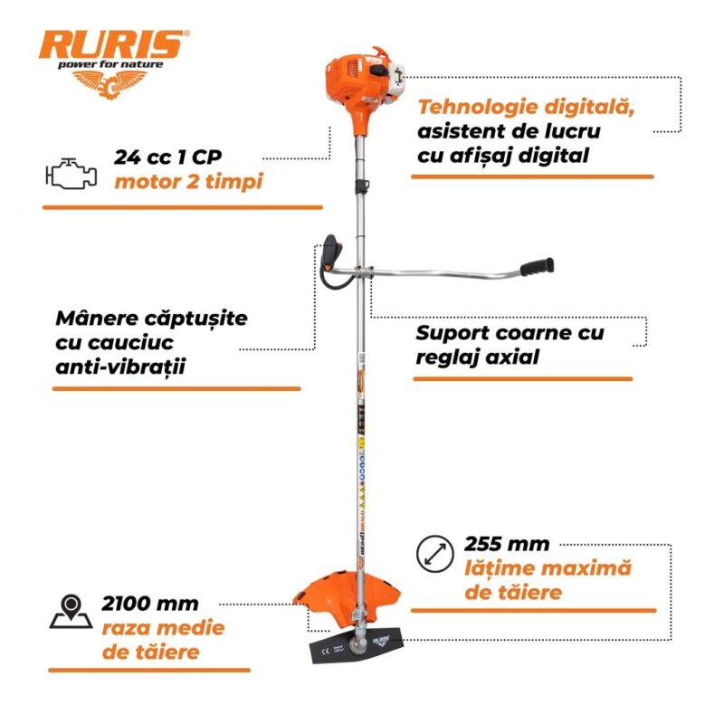Motocoasa Ruris RR240Bravo 240RR2022 - imagine 3