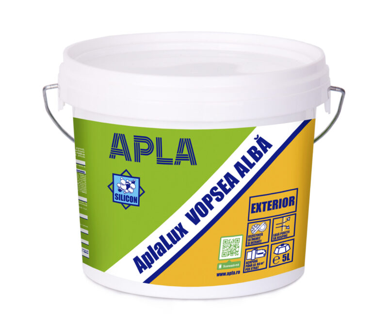 Vopsea lavabila pentru exterior AplaLux 5L - imagine 1