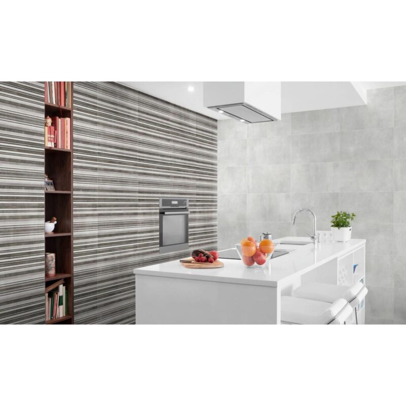 Faianta Bronx Line, model dungi, A029, 25x50 cm, culoare gri, finisaj mat, 1.51 mp/cutie - imagine 2