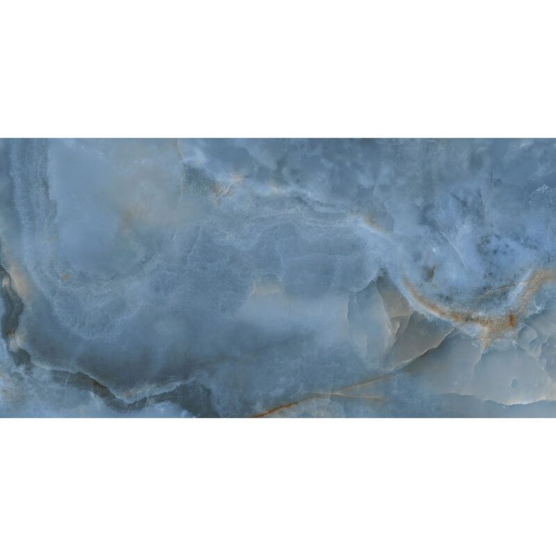 Gresie portelanata rectificata Oni Blue, finisaj lucios, 60x120, culoare albastru - imagine 11