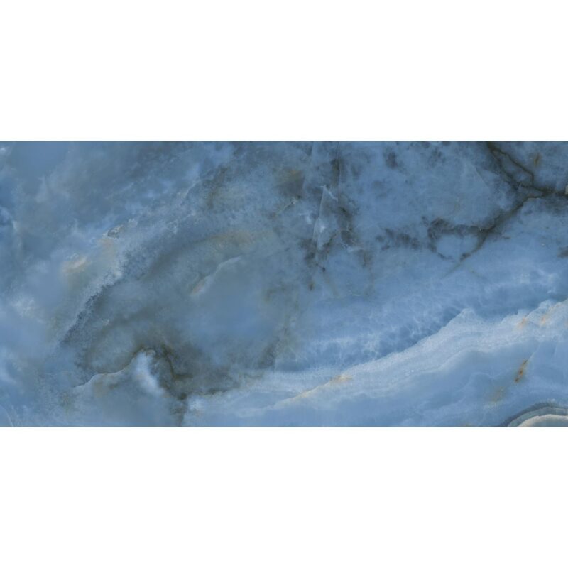 Gresie portelanata rectificata Oni Blue, finisaj lucios, 60x120, culoare albastru - imagine 14