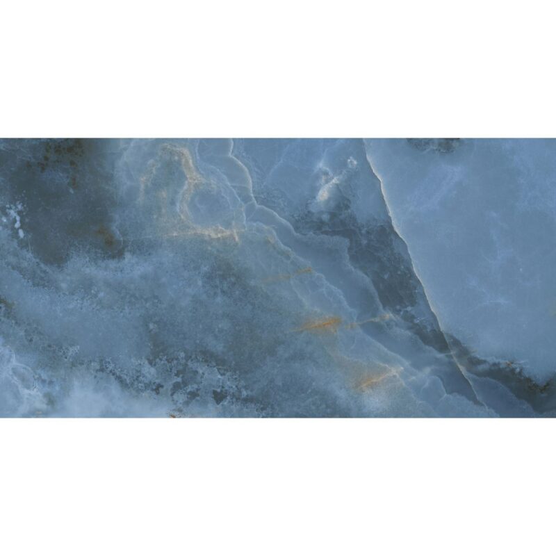 Gresie portelanata rectificata Oni Blue, finisaj lucios, 60x120, culoare albastru - imagine 15