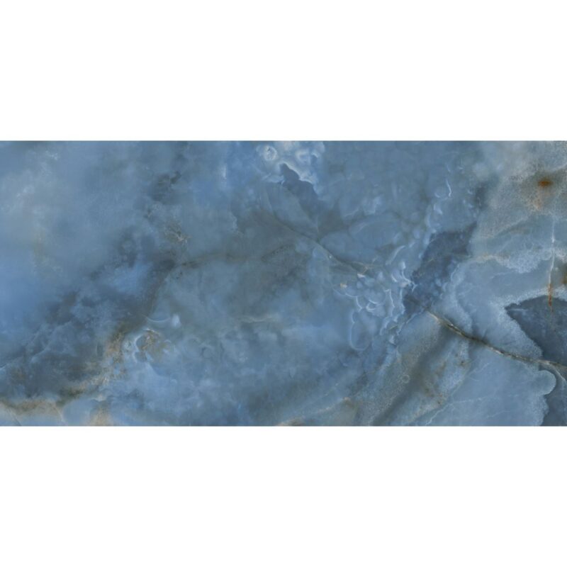 Gresie portelanata rectificata Oni Blue, finisaj lucios, 60x120, culoare albastru - imagine 16