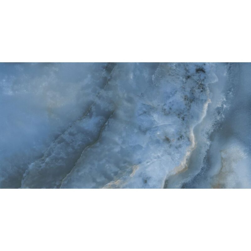 Gresie portelanata rectificata Oni Blue, finisaj lucios, 60x120, culoare albastru - imagine 9