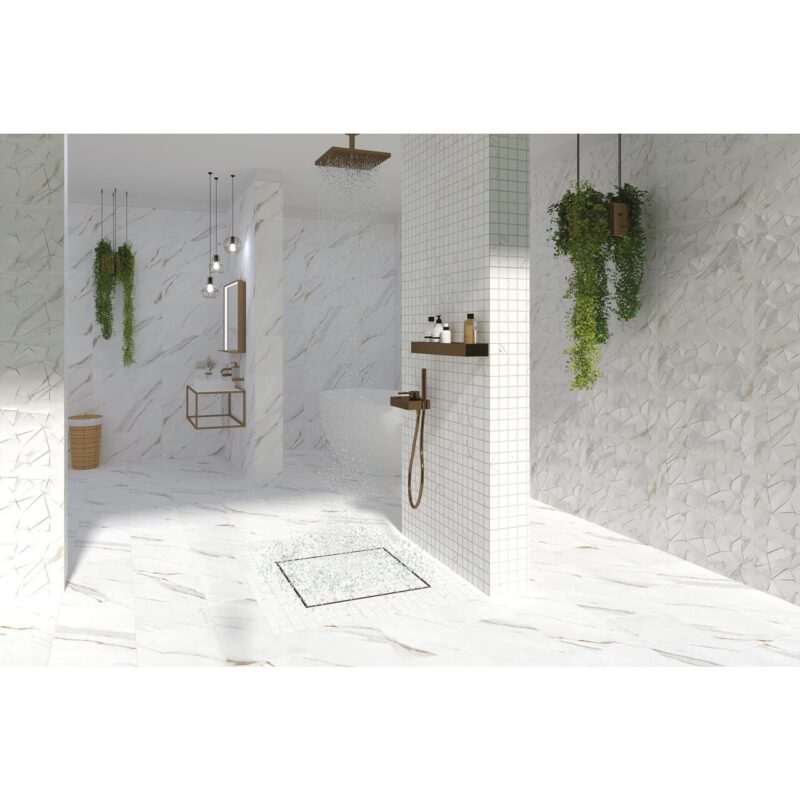 Faianta Statuario, model marmura, 2051-0207, 50 x 25 cm, culoare alb, finisaj lucios - imagine 12