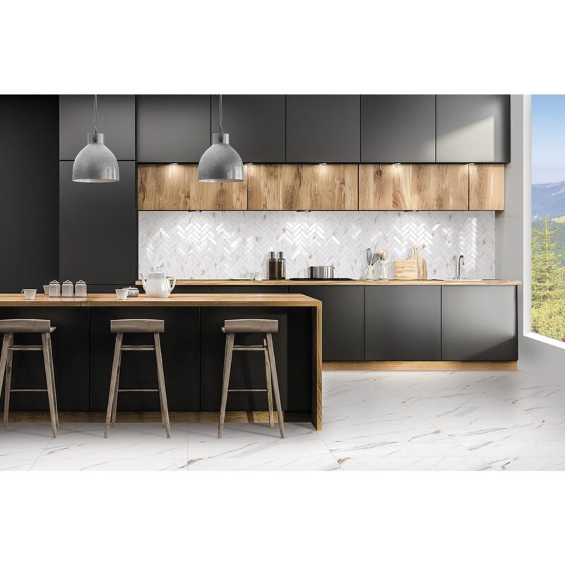 Faianta Statuario, model marmura, 2051-0207, 50 x 25 cm, culoare alb, finisaj lucios - imagine 10