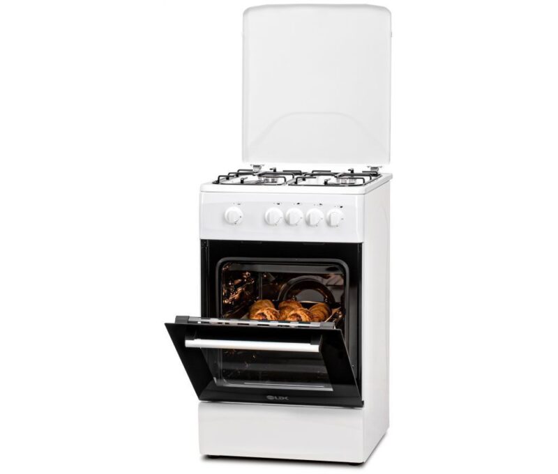 Aragaz LDK 5060 White RMV LPG, 4 arzatoare, Capac metalic, Siguranta, 50x60x85 cm, Alb - imagine 3