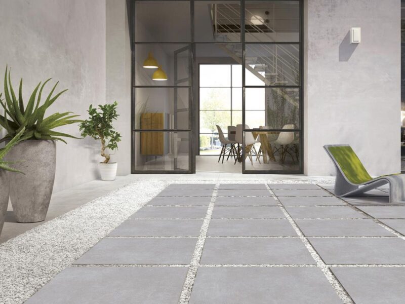 GRESIE SG Ark Silver 1. 60x60x2cm decor Gresie rectificata, model ciment SG Ark Silver 1, 60x60x2 cm, Gri, finisaj mat - imagine 2