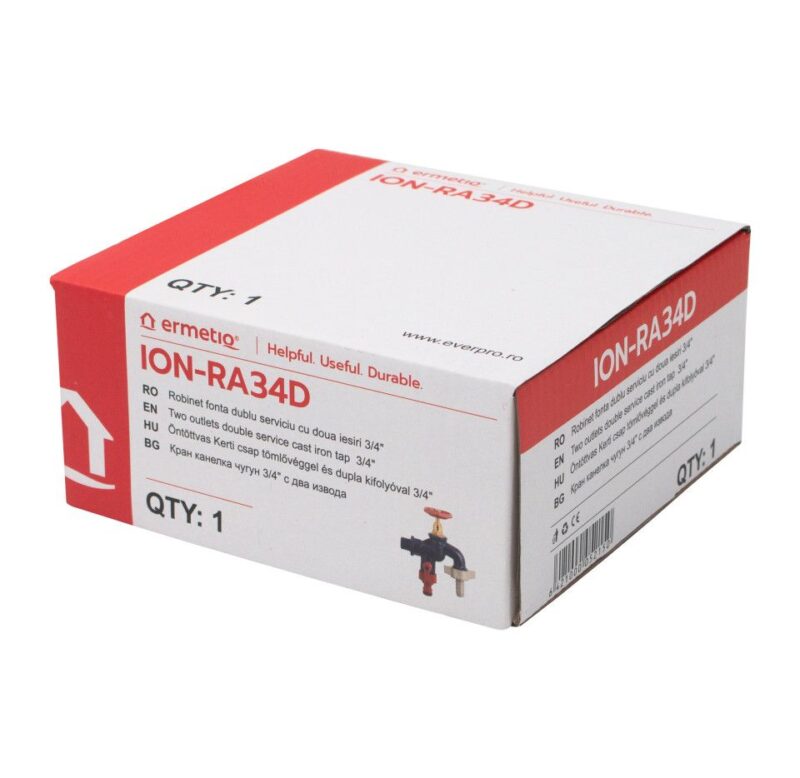 Robinet fonta dublu serviciu cu doua iesiri 3/4" ION-RA34D - imagine 3