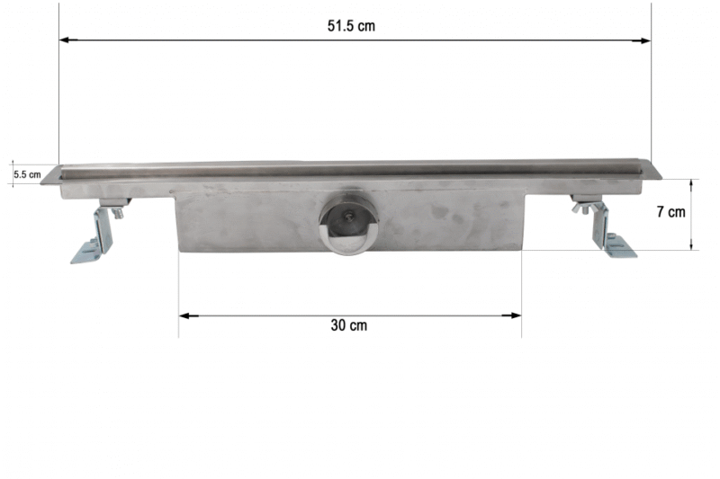 Rigola din inox CUTS 500x53mm VEN-S507K - imagine 4
