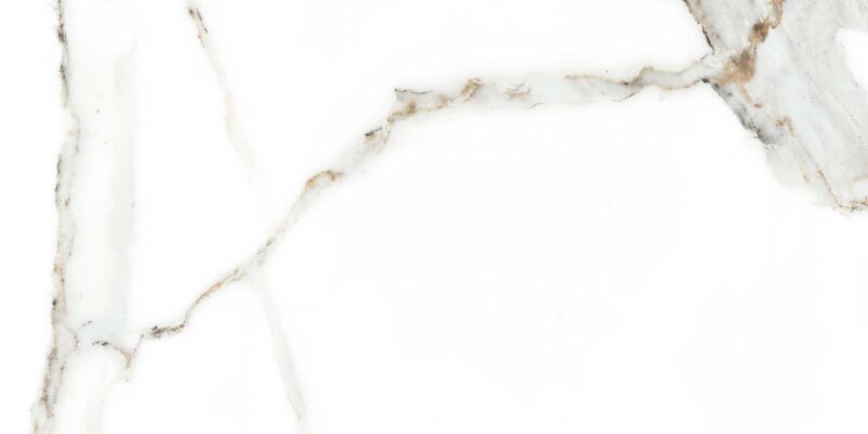 Faianta alba DELPHI WHITE 4856-4928, tip marmura, finisaj lucios, 25x50cm - imagine 3