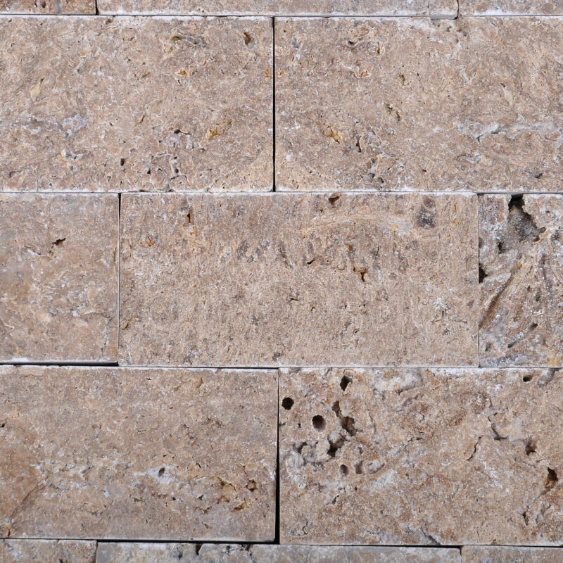 Travertin Noce Scapitat 5 x 10 x 1.5 cm T071 - imagine 5