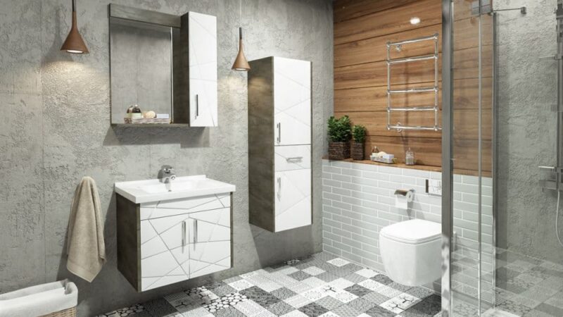 SET MOBILIER BAIE 65CM VICTORIA PADOVA +LAVOAR+OGLINDA SET MOBILIER BAIE 65CM VICTORIA PADOVA +LAVOAR+OGLINDA - imagine 1