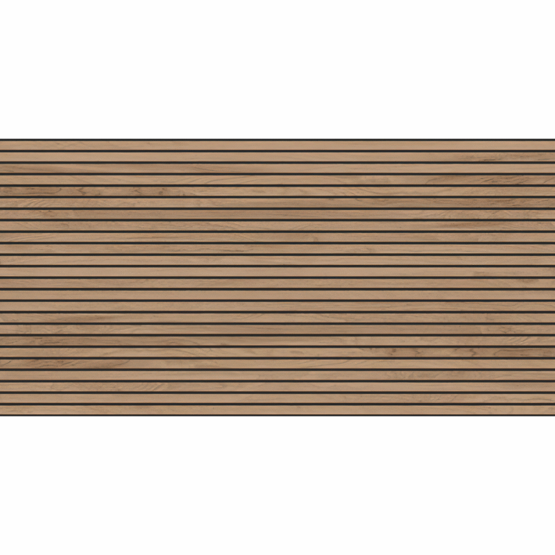 Gresie Sagano Noce Dark Line, model lemn, 60x120 cm, maro - imagine 3