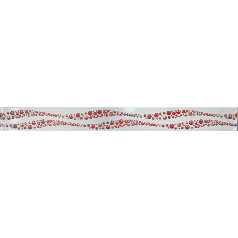Piesa decorativa 2566 VOGUE RED 5x50 cm - imagine 1