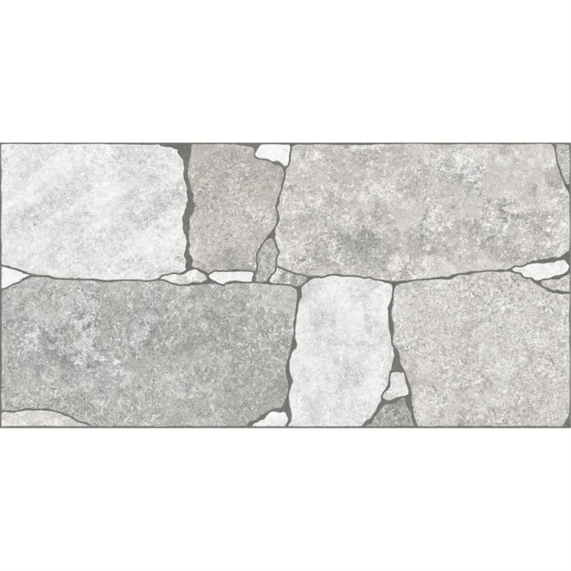 Gresie portelanata tip piatra pentru exterior Roca Grey, 30x60 cm, 9728, Gri - imagine 2