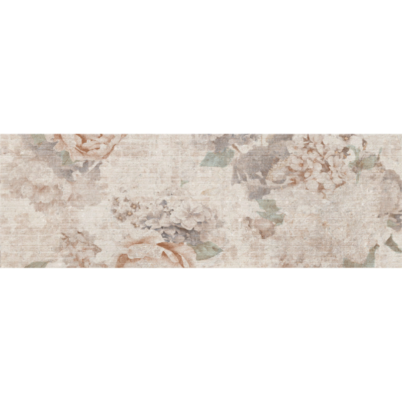 Piesa decorativa bej Tibetstone TBB23 model floral 25x75 cm - imagine 1