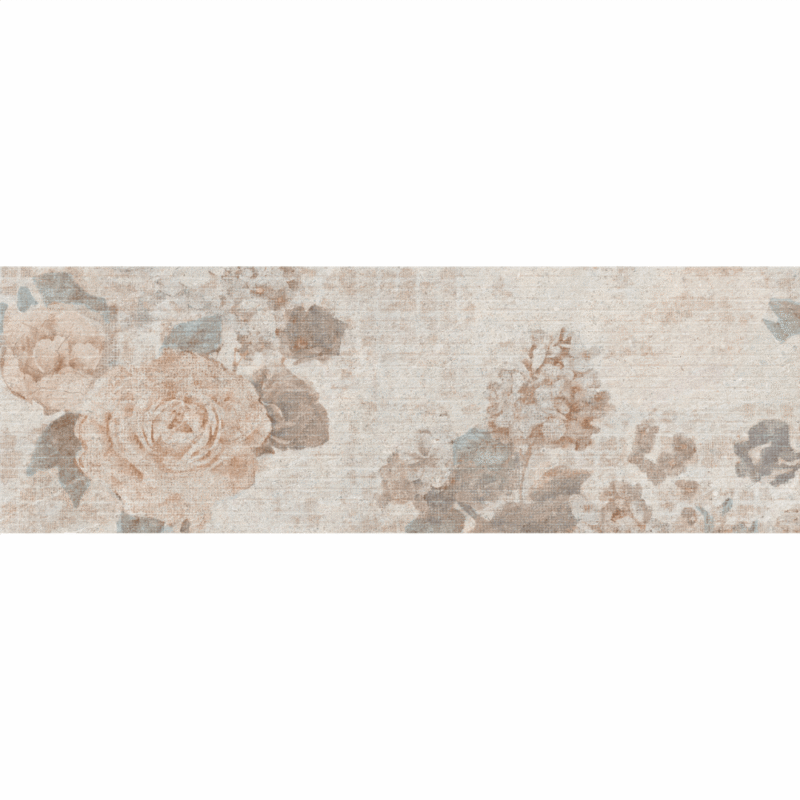 Piesa decorativa bej Tibetstone TBB23 model floral 25x75 cm - imagine 3