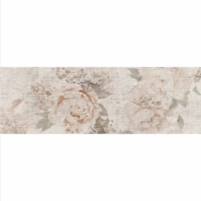 Piesa decorativa bej Tibetstone TBB23 model floral 25x75 cm - imagine 4