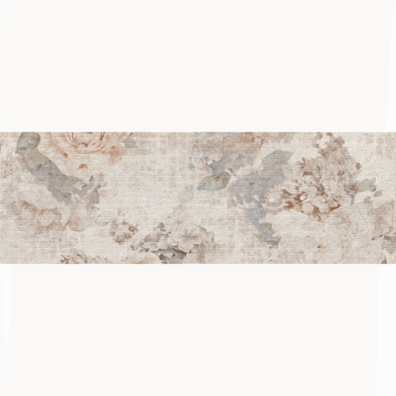 Piesa decorativa bej Tibetstone TBB23 model floral 25x75 cm - imagine 5