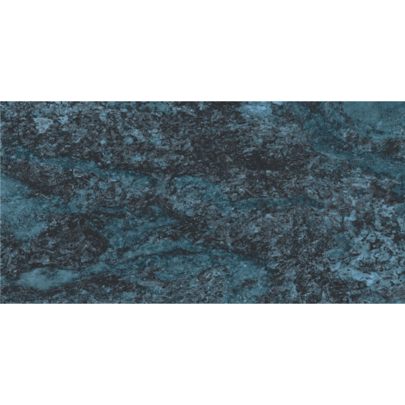 Gresie Titanic Topaz Blue Crystal rectificata, tip marmura, 58x118 cm, TTN04PAR - imagine 2
