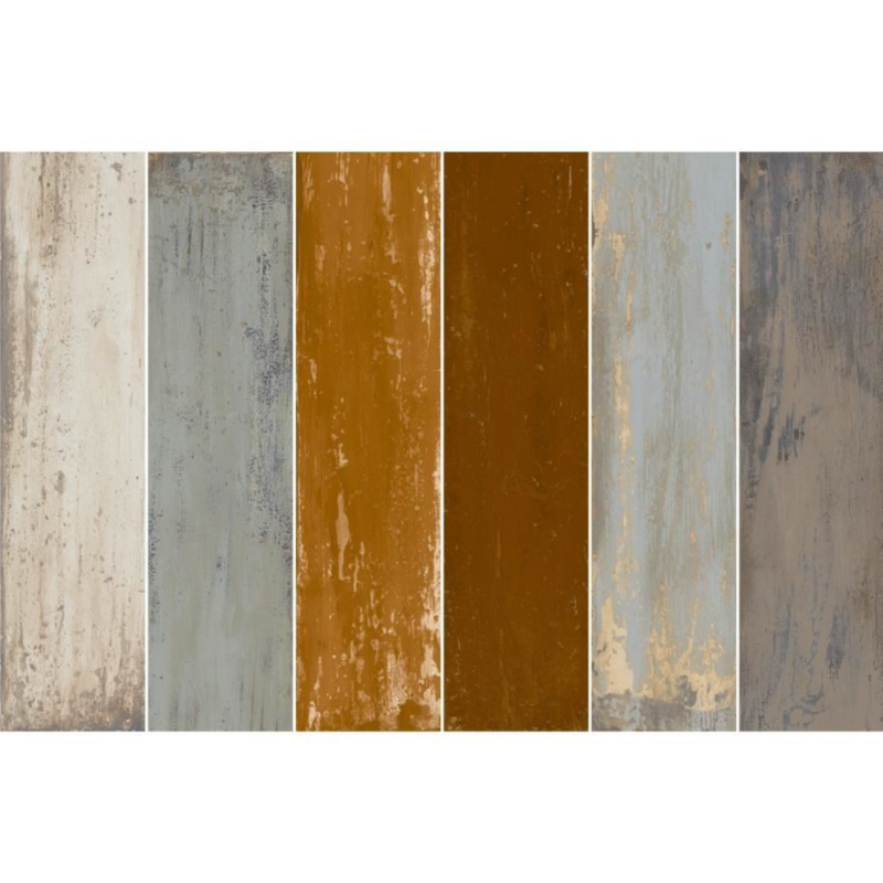 Gresie portelanata Marvelwood mix Color tip lemn, finisaj mat, 15x60 cm, culoare mix - imagine 1